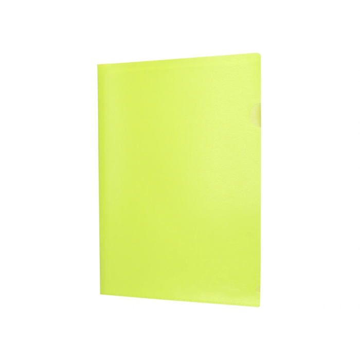 Liderpapel Dossier Uñero DIN A4 Polipropileno Amarillo Fluor Opaco 20 Hojas 2