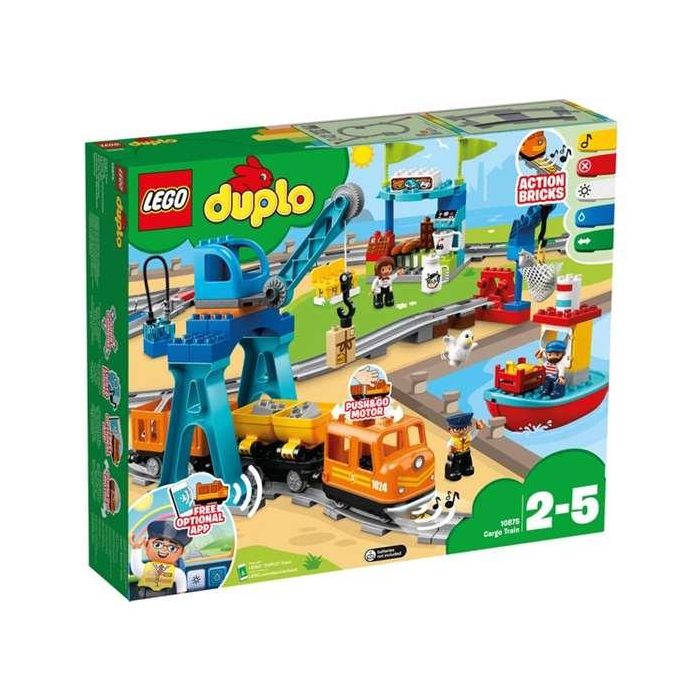 Juego de construccion tren de mercancías lego duplo 4