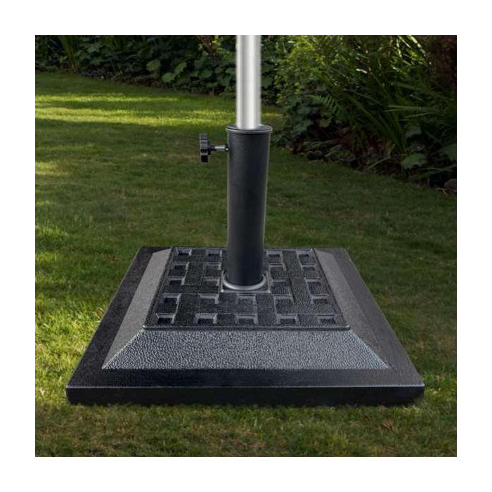 Soporte de parasol poliresina 12 kgs 44x44 cm 3 Soporte de parasol poliresina 12 kgs 44x44 cm 3