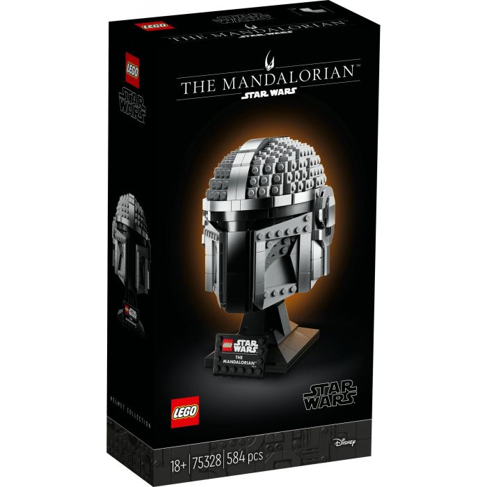LEGO 75328 Star Wars The Mandalorian Helmet Kit de Modelo Coleccionable para Construir, Decorar y Regalar para Adultos 8