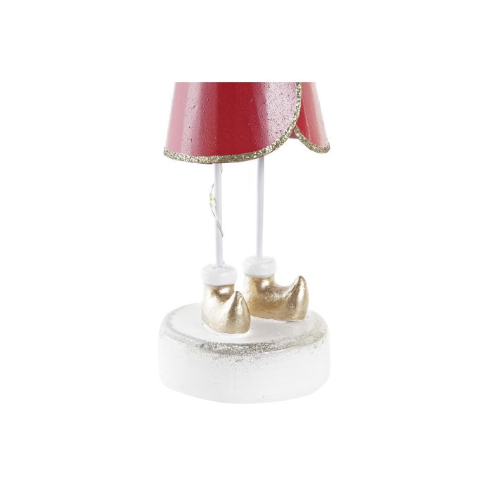 DKD Home Decor Figura Decoración Navidad Ángel LED Fantasía Surtida Metal Rojo Rosa Dorado 7x36x17 cm (6 Unidades) 3
