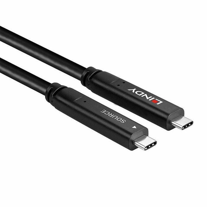 Lindy USB C - USB C, M/M, USB 3.2 Gen, DP 1.4, PD 60W, 10 m 2 Lindy USB C - USB C, M/M, USB 3.2 Gen, DP 1.4, PD 60W, 10 m 2