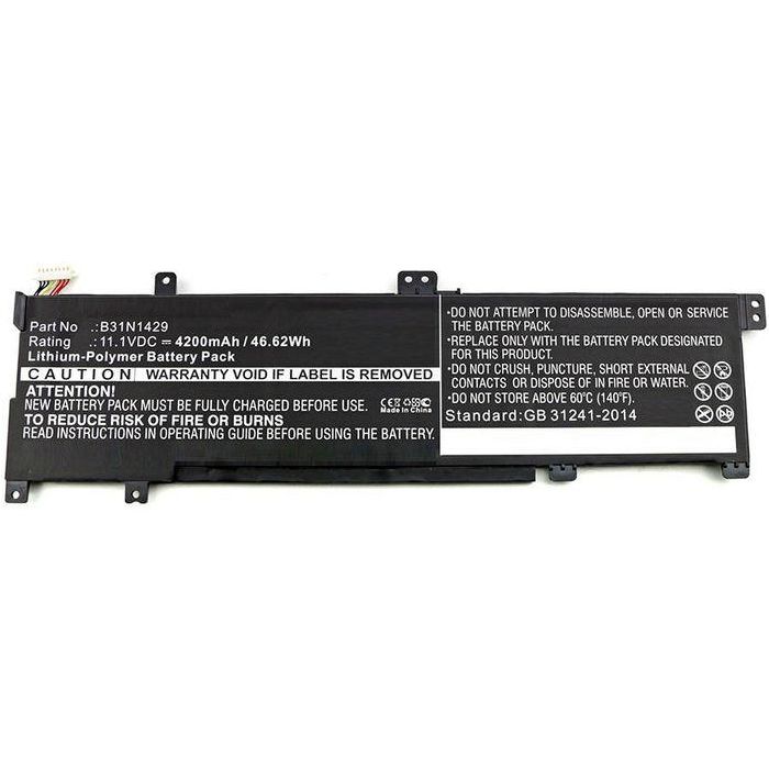 CoreParts Laptop Battery for Asus 38.76Wh Li-Pol 11.4V 3400mAh Black, A501C1-Z1-C10, A501LB5200, A501LX-DM023H, Vivobook A501L, Vivobook A501LX CoreParts Laptop Battery for Asus 38.76Wh Li-Pol 11.4V 3400mAh Black, A501C1-Z1-C10, A501LB5200, A501LX-DM023H, Vivobook A501L, Vivobook A501LX