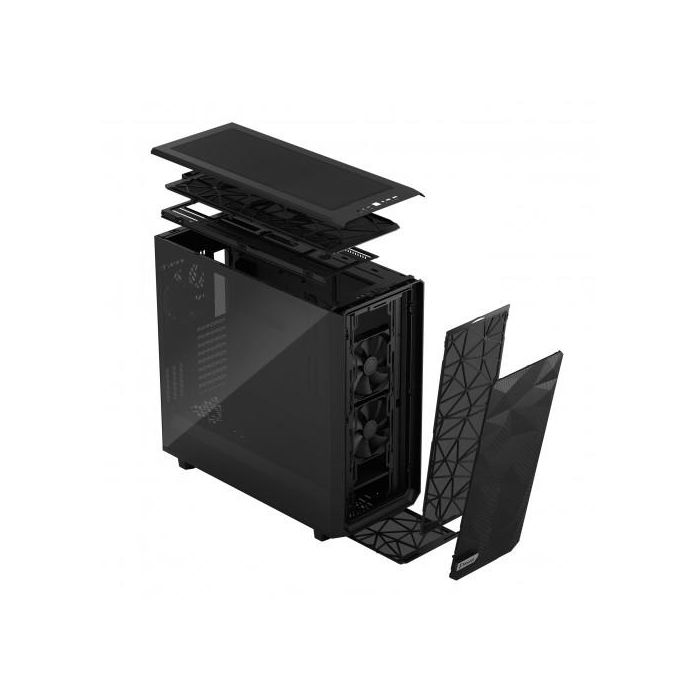 Fractal Design FD-C-MES2X-02 Meshify 2 XL Caja PC Negra para Gaming ATX EATX Micro ATX Mini-ITX SSI CEB con Ventana Lateral y Panel de Vidrio Templado 21
