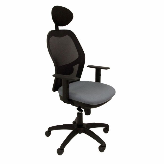 Silla de Oficina con Cabecero Jorquera P&C ALI220C Gris Silla de Oficina con Cabecero Jorquera P&C ALI220C Gris