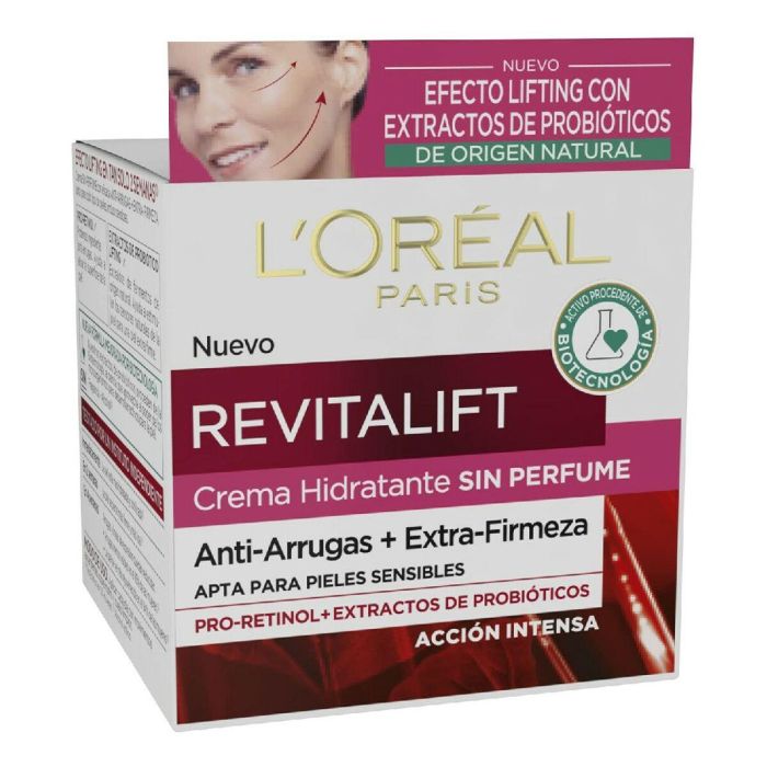 L'Oréal Paris Revitalift Sin Perfume Piel Sensible Antiarrugas Spf15 50 mL