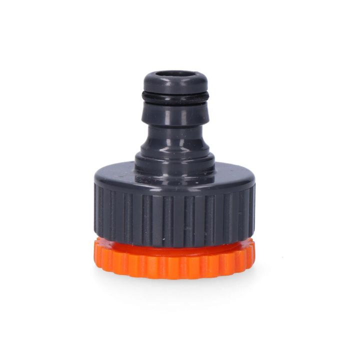 Edm Conector rápido roscado hembra 1" y 3/4" en polipropileno, anti UV y anti algas, color gris/naranja 0 Edm Conector rápido roscado hembra 1" y 3/4" en polipropileno, anti UV y anti algas, color gris/naranja 0