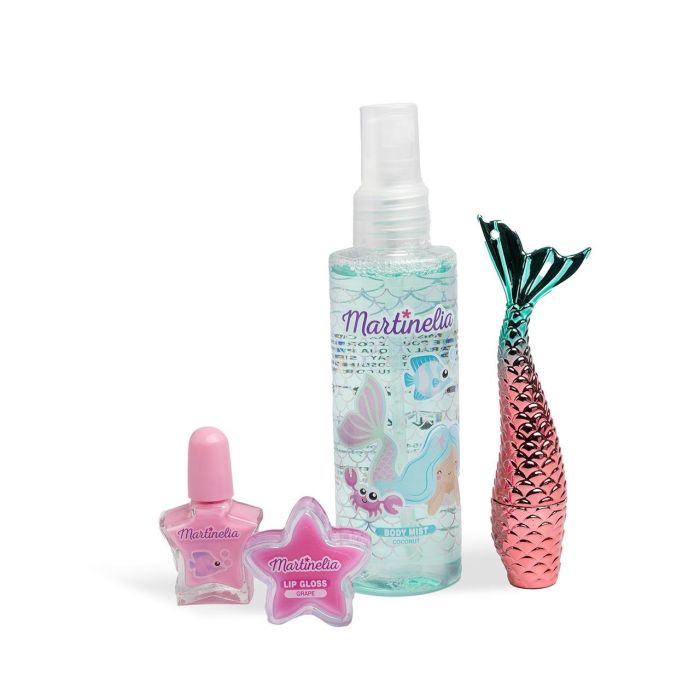 Martinelia 85445 Set de Belleza Ocean Lets Be Mermaids con Bruma Corporal, Brillo Labial, Esmalte de Uñas - Para +4 Años 1