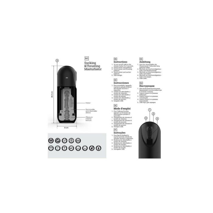 Masturbador Masculino Virgite M1 1