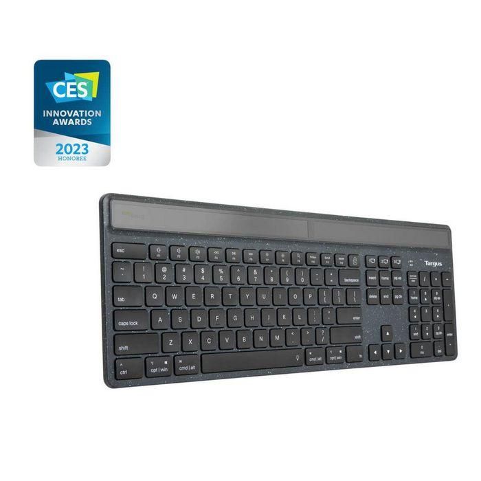 Targus Sustainable Energy Harvesting EcoSmart™ Keyboard, Bluetooth 5.0 BLE, FR 12 Targus Sustainable Energy Harvesting EcoSmart™ Keyboard, Bluetooth 5.0 BLE, FR 12