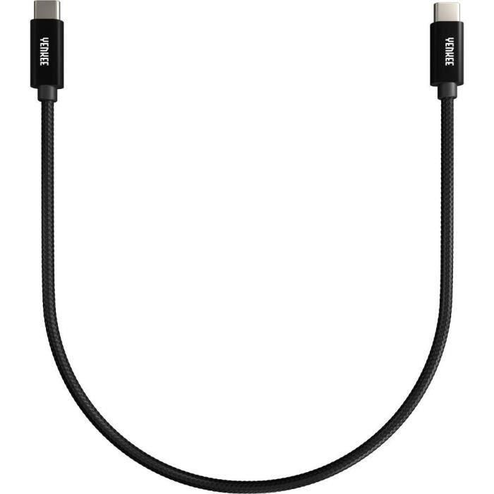 Cable USB-C de 0,2 m - YENKEE - YCU C02 BK 2 Cable USB-C de 0,2 m - YENKEE - YCU C02 BK 2