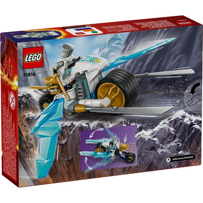 LEGO 71816 NINJAGO Moto de Hielo de Zane - Juguete de Construcción con Minifigura, Espadas Doradas y Cuchillas Desplegables para Niños +7 Años 13 LEGO 71816 NINJAGO Moto de Hielo de Zane - Juguete de Construcción con Minifigura, Espadas Doradas y Cuchillas Desplegables para Niños +7 Años 13