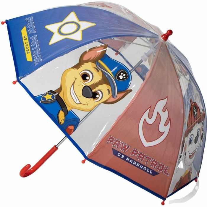 Cerdá Paraguas Manual Transparente Tipo Burbuja POE Paw Patrol 45 cm Azul para Niños +3 años 4 Cerdá Paraguas Manual Transparente Tipo Burbuja POE Paw Patrol 45 cm Azul para Niños +3 años 4