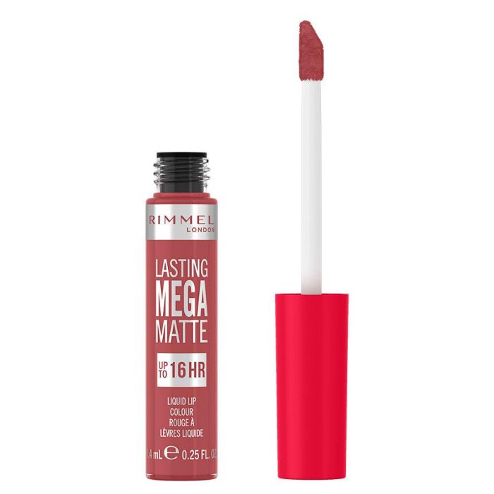 Rimmel London LASTING MEGA MATTE liquid lip colour #210-rose & shine Labial Líquido Mate Duradero 7,4 ml