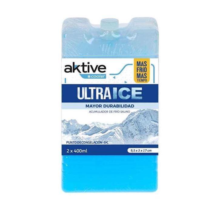 Acumulador de frio salino 400 ml aktive cooler 9,5x17 cm en pack de 2 Acumulador de frio salino 400 ml aktive cooler 9,5x17 cm en pack de 2