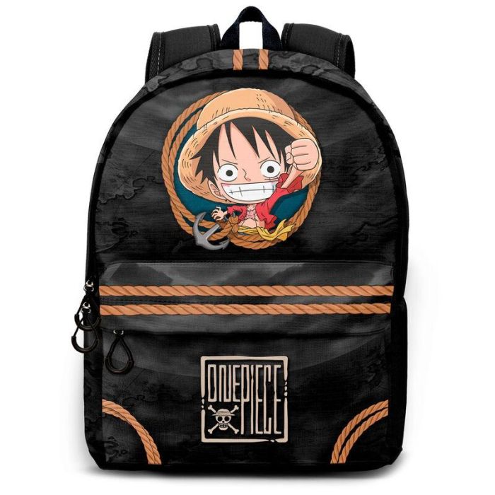 KARACTERMANIA Mochila Ropes One Piece 44cm, Urbana, Ripstop, Adaptable a Trolley, Bolsillo Electrónica