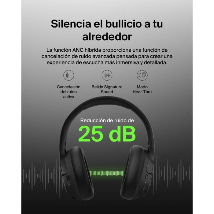 Auriculares Belkin AUD008HQBK 2 Auriculares Belkin AUD008HQBK 2