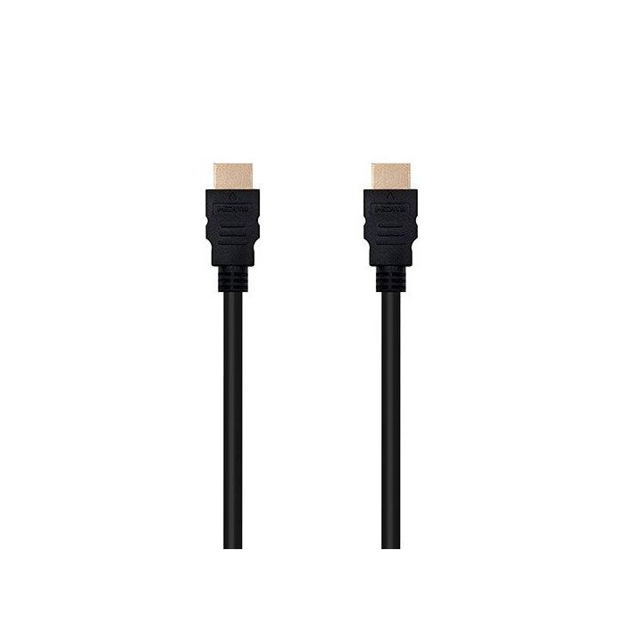 Nanocable 10.15.1703 Cable HDMI v1.4 Alta Velocidad Macho-Macho 3m Negro con soporte 4K, 3D, ARC, Dolby True-HD y DTS-HD