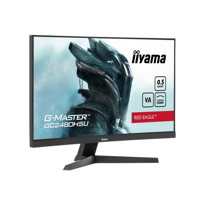 Iiyama GC2480HSU-B1 Monitor Gaming 24" Curvo 1500R, VA, Full HD, 180Hz, 0.5ms, Negro 2