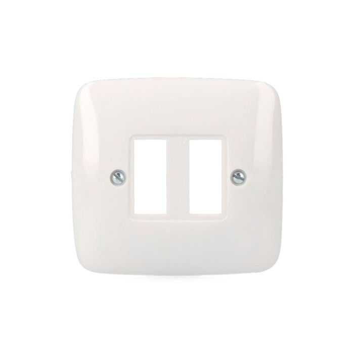 Solera Placa 2 elementos Estrella, empotrar, polipropileno, blanco, 75x80x8 mm, 521