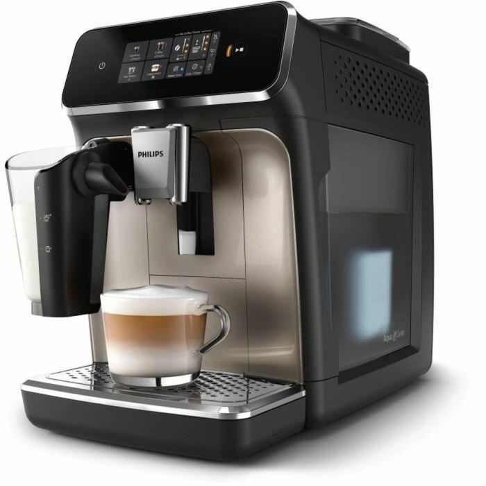 Cafetera espresso automática - PHILIPS - Silent Brew EP2336/40 - 4 bebidas LatteGo - Cromo negro Cafetera espresso automática - PHILIPS - Silent Brew EP2336/40 - 4 bebidas LatteGo - Cromo negro