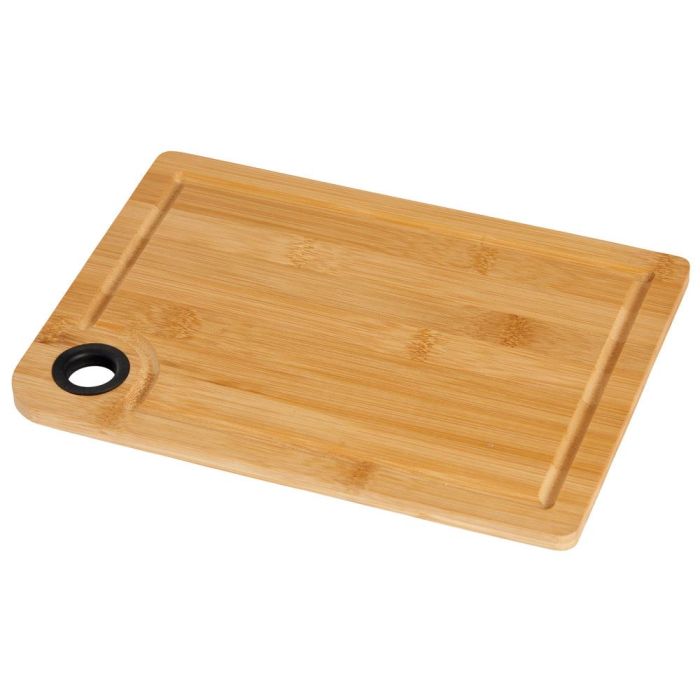 Day Tabla Cortar Madera Bambú con Anillo Silicona Negra 28x20x1 cm 2