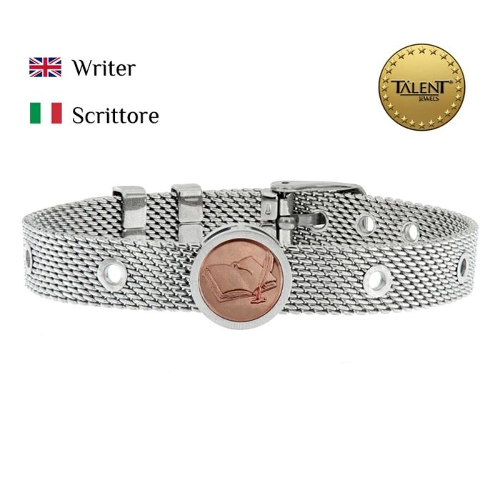 Pulsera Unisex Writer Talent Jewels TJA-3-14-02-1-235 Plateado 1 Pulsera Unisex Writer Talent Jewels TJA-3-14-02-1-235 Plateado 1