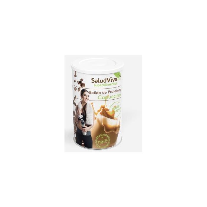 SALUD VIVA Batido de Proteínas Capuccino Ecológico 320g - Proteína de Arroz y Guisante