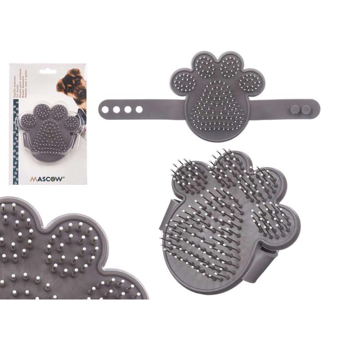 Cepillo Puas Huella Metalico Gris Mascow 10X10CM (24 Unidades) Cepillo Puas Huella Metalico Gris Mascow 10X10CM (24 Unidades)