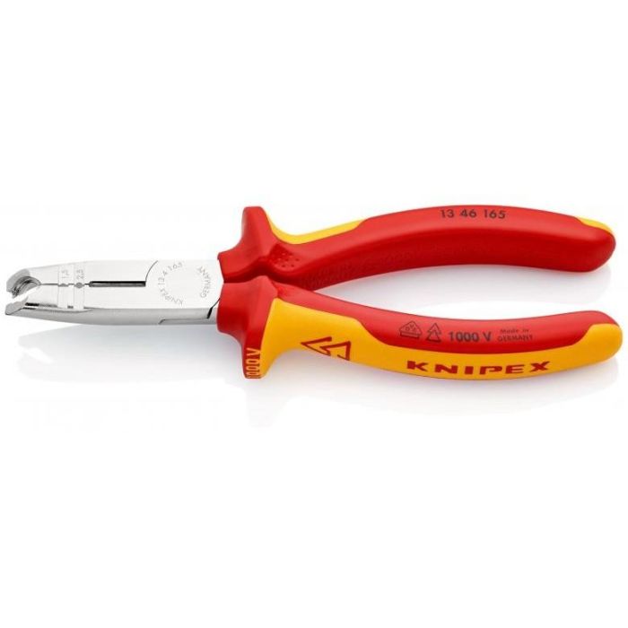 Knipex 13 46 165 Alicate Pelacables Aislamiento Protector 165mm para Cables de 8-13mm Rojo/Amarillo 1