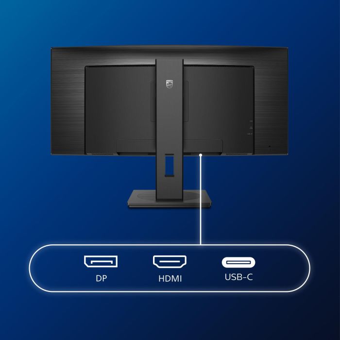 Philips Monitor 346B1C/00 34" (86,4cm) 3440x1440 UWQHD Curvo 100Hz USB-C Altavoces Negro 3 Philips Monitor 346B1C/00 34" (86,4cm) 3440x1440 UWQHD Curvo 100Hz USB-C Altavoces Negro 3