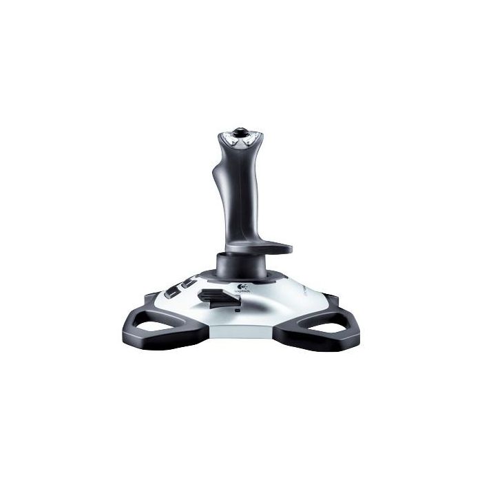 Logitech Extreme 3D Pro S Joystick de 12 Botones USB, Manija Giratoria para Control de Alta Precisión, PC y Mac 1