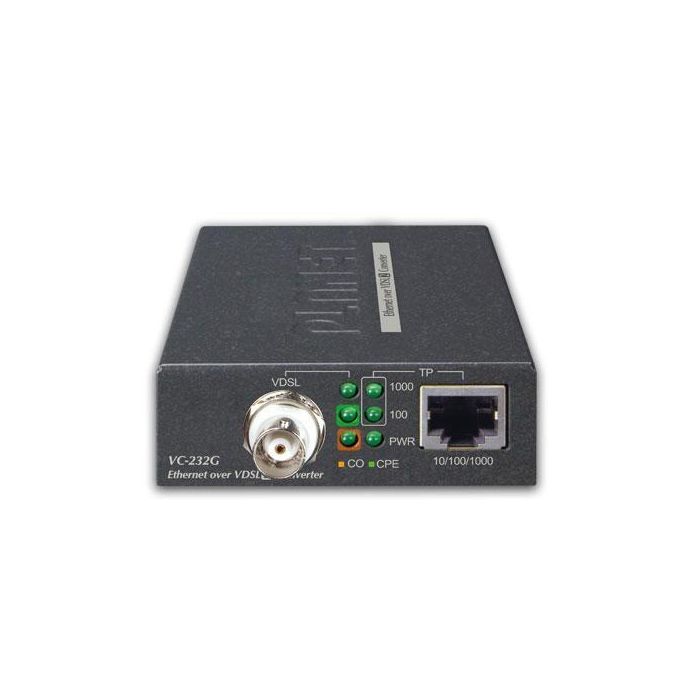 PLANET VC-232G Convertidor Ethernet sobre Coaxial Gigabit 1 Puerto 10/100/1000T, VDSL2, 300Mbps, 1.4km 1