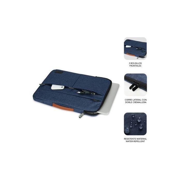 SUBBLIM Maletin Air Padding 360 Sleeve 15,6" Blue 2 SUBBLIM Maletin Air Padding 360 Sleeve 15,6" Blue 2