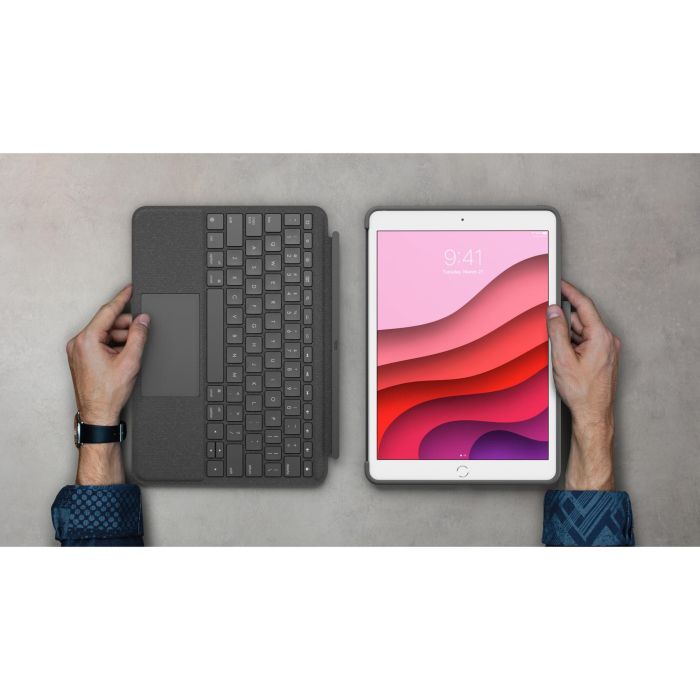 Logitech Combo Touch Teclado con Trackpad para Apple iPad 10.2"-10.5" (7ª/8ª Generación) Gris 6 Logitech Combo Touch Teclado con Trackpad para Apple iPad 10.2"-10.5" (7ª/8ª Generación) Gris 6