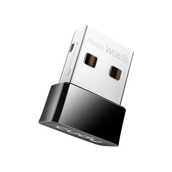Cudy Adaptador Wi-Fi USB AC650, Wi-Fi 5 (802.11ac) 433 Mbps, Mini, Negro 1