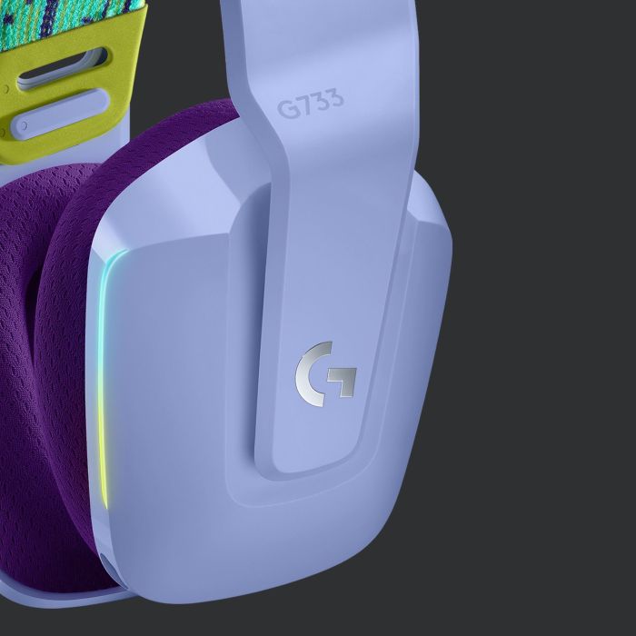 Logitech G G733 Auriculares Inalámbricos LIGHTSPEED con Micrófono para Gaming, Ligeros 278g, hasta 29h batería 9