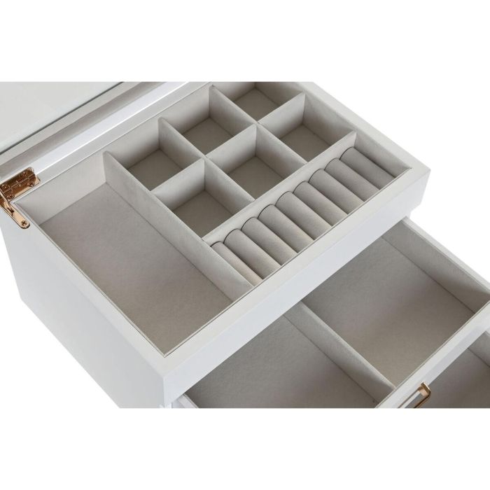DKD Home Decor Joyero Tradicional Blanco Madera y Cristal 17 x 13 x 23 cm 3 DKD Home Decor Joyero Tradicional Blanco Madera y Cristal 17 x 13 x 23 cm 3