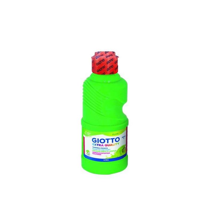 Giotto Témpera Fluo Verde Botella 250 mL