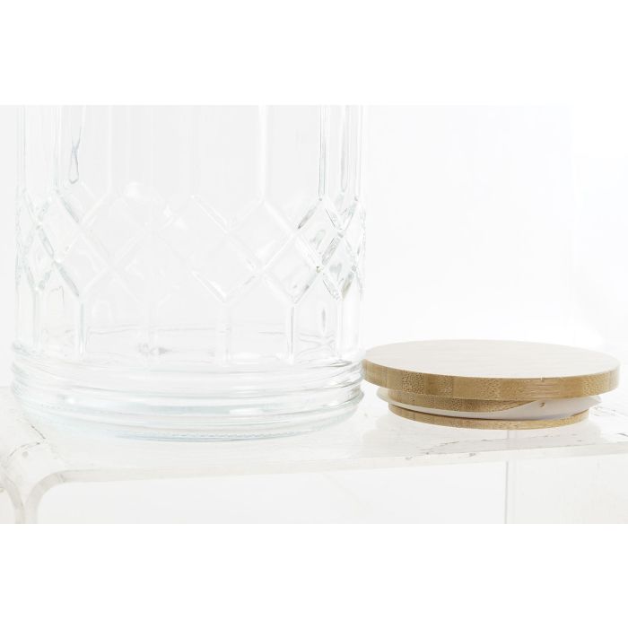 Bote Basicos DKD Home Decor Transparente Natural 13.6 x 23 x 13.6 cm (12 Unidades) 1 Bote Basicos DKD Home Decor Transparente Natural 13.6 x 23 x 13.6 cm (12 Unidades) 1