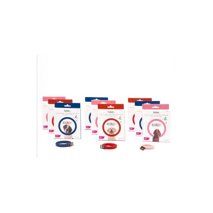 Divasa Collar Permetrina 60 cm Rosa - Protección contra pulgas, garrapatas e insectos para perros