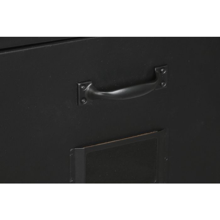 Cajonera Home ESPRIT Negro Metal Loft 75 x 45 x 80 cm 4