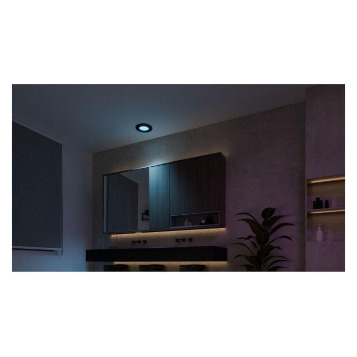 Philips White & Col. Amb. Slim Recessed 90mm 3er schwarz Luz LED Empotrada Color y Blanca 1000 lm Negro 6