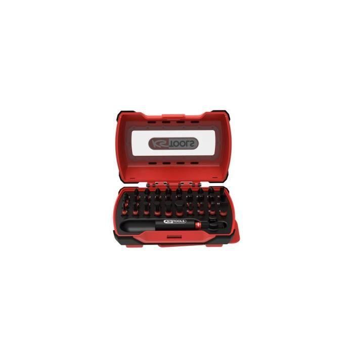 Juego de puntas para destornillador de impacto mini - KS TOOLS - 515.2301F - Puntas de destornillador de 1/4" L.25 mm - Juego de 31 puntas de destornillador 0 Juego de puntas para destornillador de impacto mini - KS TOOLS - 515.2301F - Puntas de destornillador de 1/4" L.25 mm - Juego de 31 puntas de destornillador 0