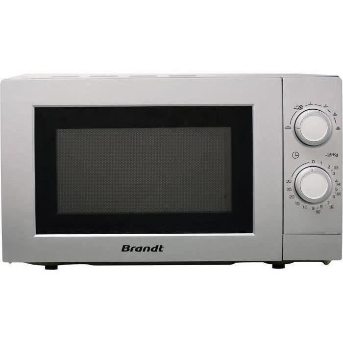 Brandt BRA3660767975088 Microondas 1200W 20L Plateado Brandt BRA3660767975088 Microondas 1200W 20L Plateado
