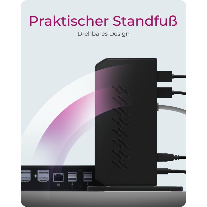 ICY BOX IB-DK2252AC Docking Station Notebook USB-C, 6x USB 3.2, 2x HDMI, Ethernet, 4K Ultra HD Negro 7