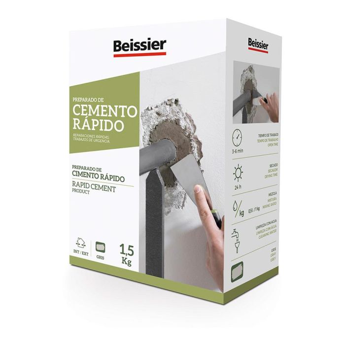 Cemento Rapido Color Gris 1,5Kg Beissier Cemento Rapido Color Gris 1,5Kg Beissier