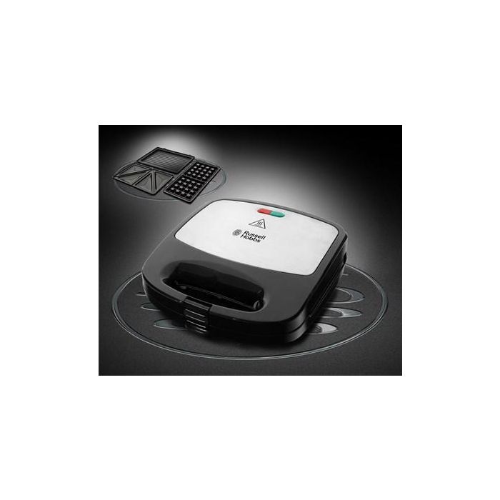 Russell Hobbs 24540-56 Sandwichera 3 en 1 Placas Hondas, Parrilla y Gofres Antiadherentes 2