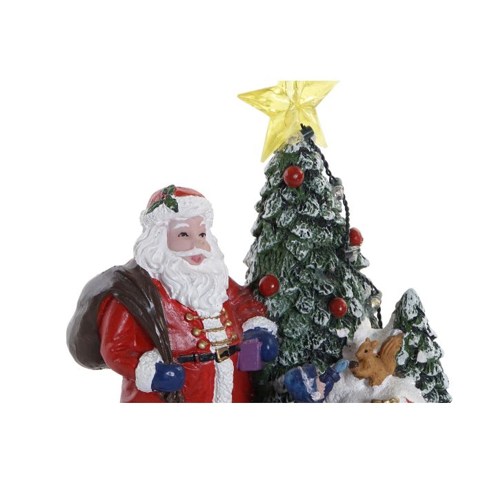DKD Home Decor Figura de Navidad Tradicional con LED y Movimiento Musical, Resina Multicolor, 22 x 19 x 18 cm 1