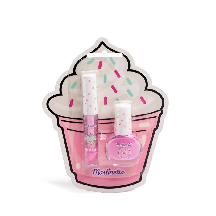 Martinelia 85456 Set Yummy Sweet: Esmalte de Uñas Soluble y Brillo de Labios para Niñas +3 Años
